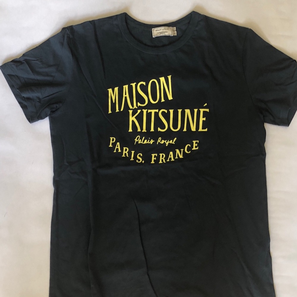 Maison Kitsuné Blue T-Shirt size M